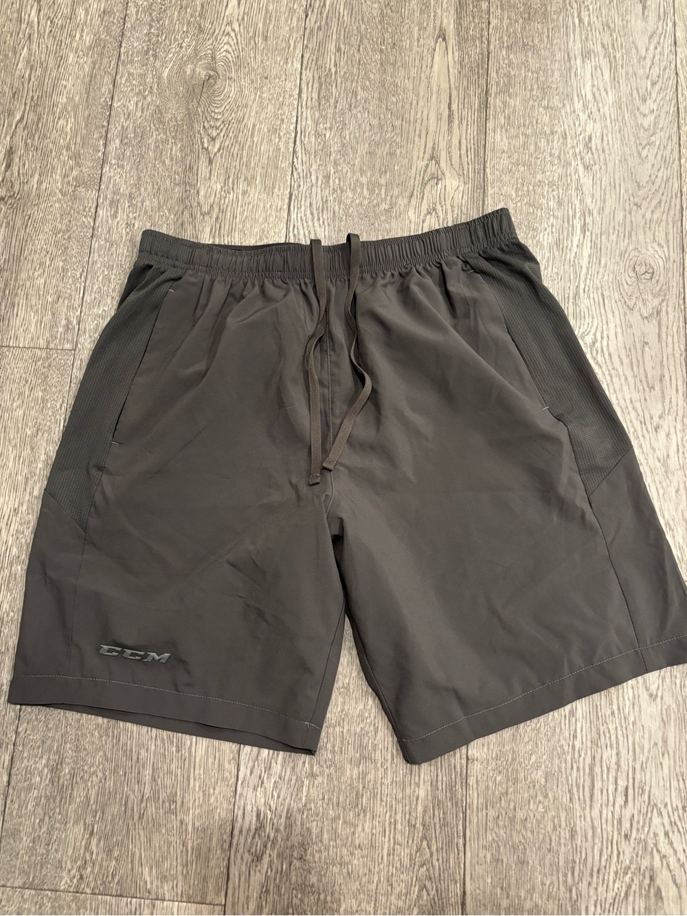 CCM Men's Athletic Hockey Shorts in Charcoal Black